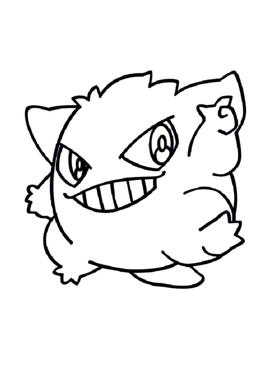 Desenho gratuito Gengar #181549 da colecao Videogames para imprimir
