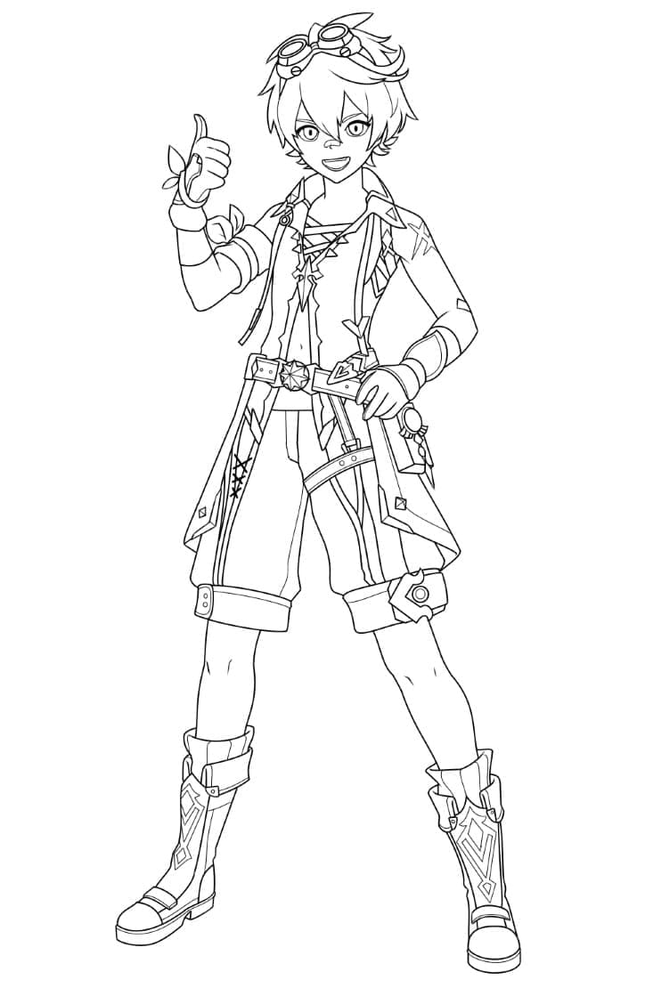 Página para colorir: Genshin Impact (Videogames) #211661 - Páginas para Colorir Imprimíveis Gratuitamente