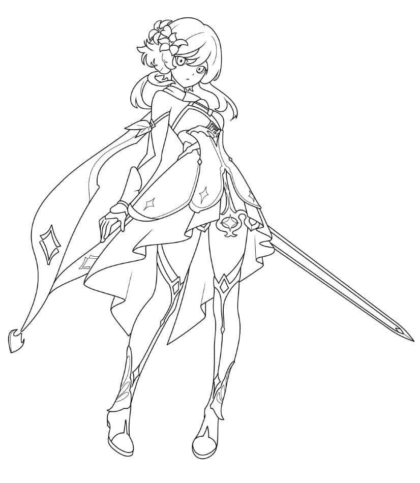 Desenho gratuito Genshin Impact #211695 da colecao Videogames para imprimir