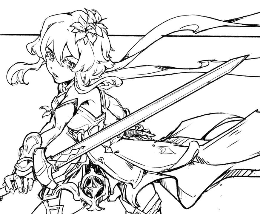 Desenho gratuito Genshin Impact #211698 da colecao Videogames para imprimir