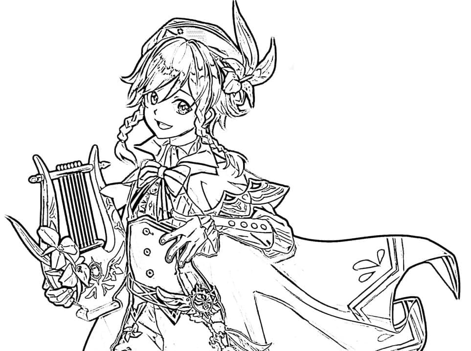 Desenho gratuito Genshin Impact #211712 da colecao Videogames para imprimir