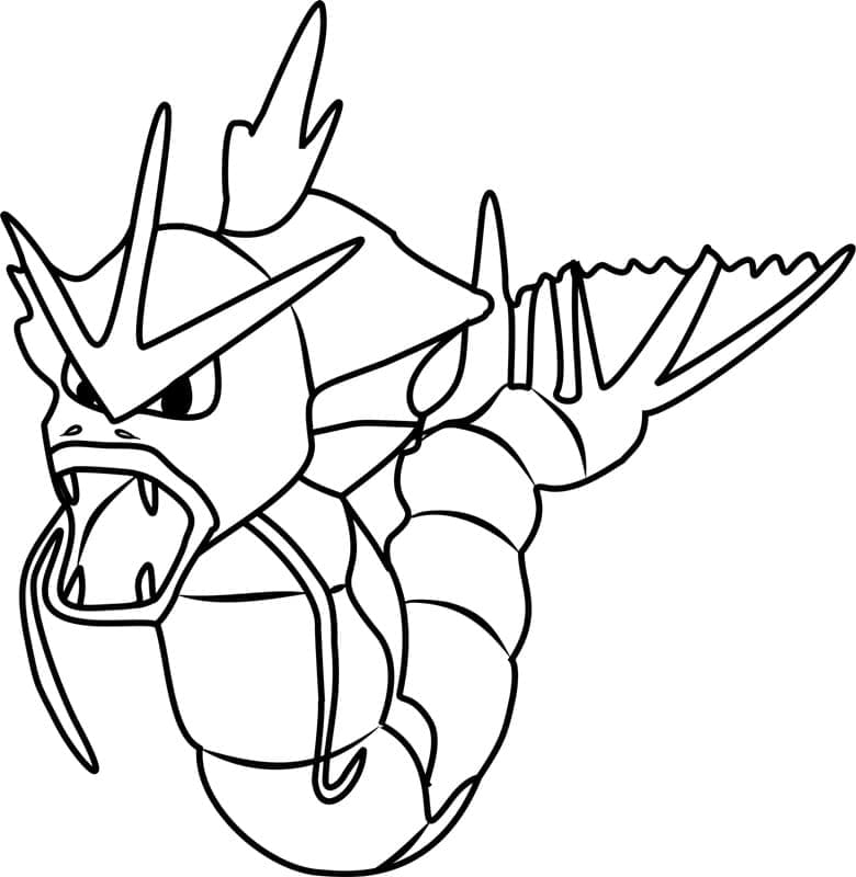 Desenho gratuito Gyarados #181812 da colecao Videogames para imprimir