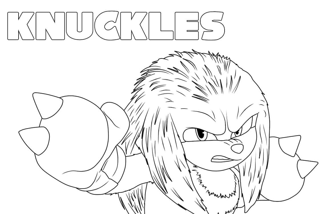Desenho gratuito Knuckles #212939 da colecao Videogames para imprimir