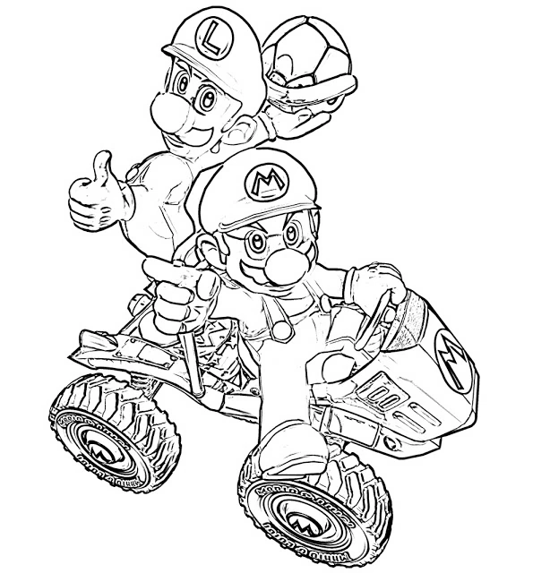 Desenho gratuito Mario Kart #154431 da colecao Videogames para imprimir