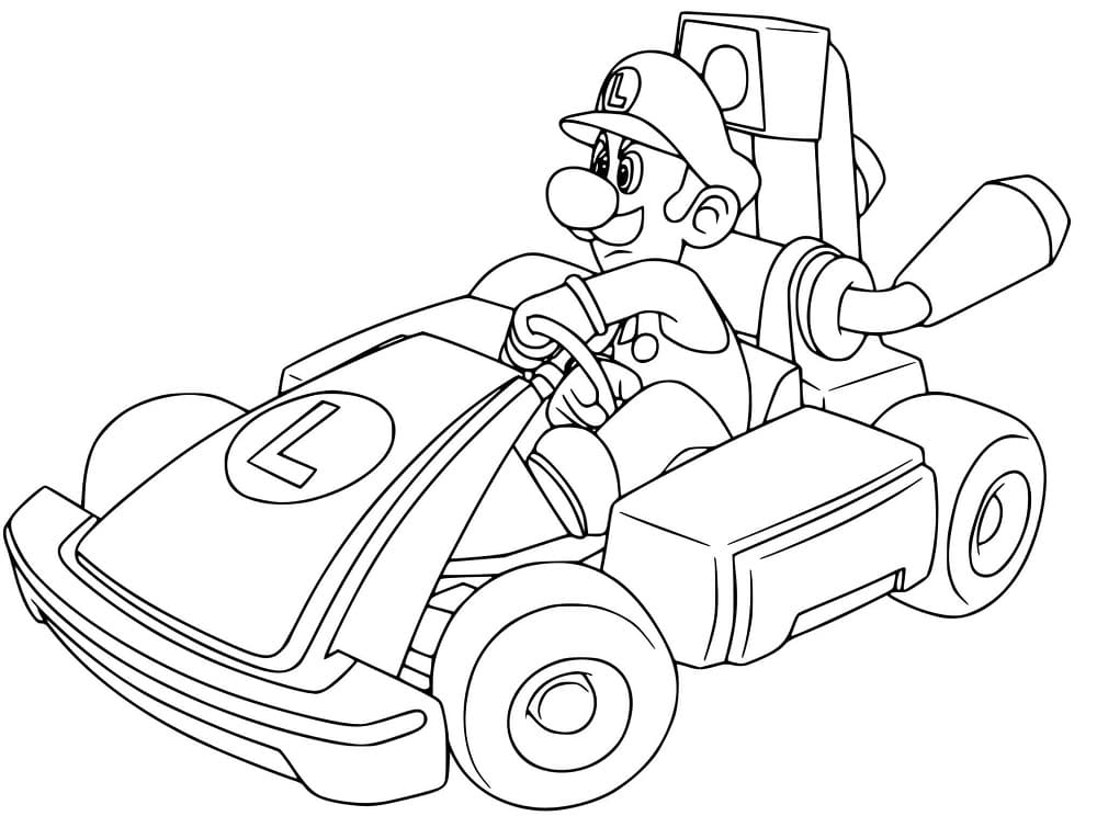Desenho gratuito Mario Kart #183558 da colecao Videogames para imprimir