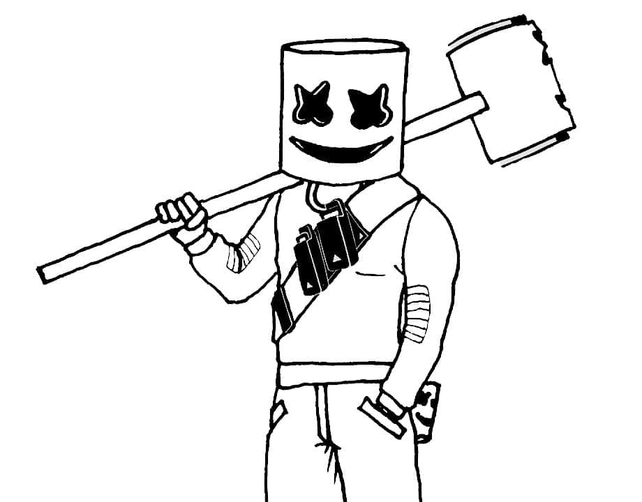 Desenho gratuito Marshmello Fortnite #208278 da colecao Videogames para imprimir Desenho gratuito Marshmello Fortnite #208278 da colecao Videogames para imprimir