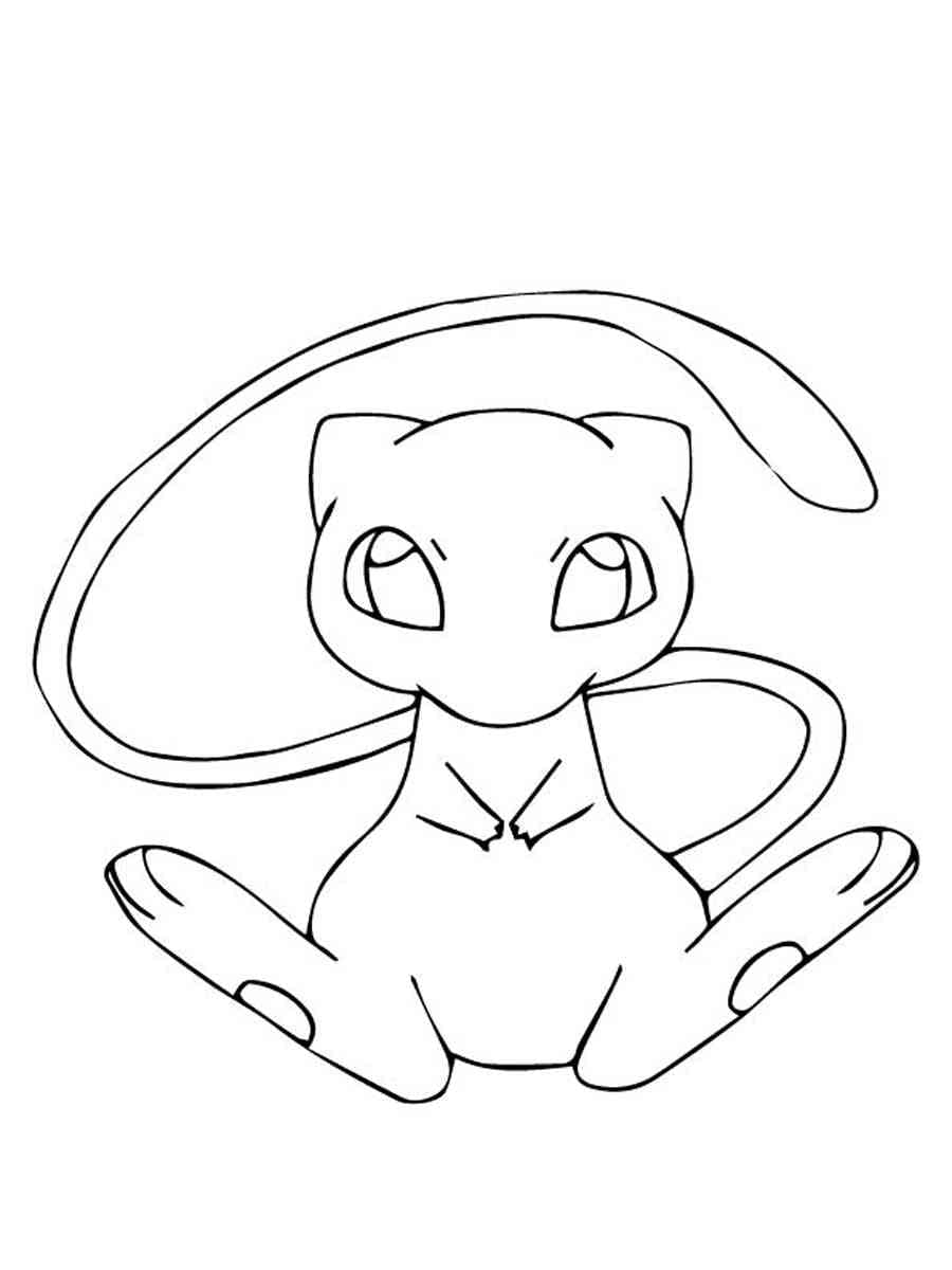 Desenho gratuito Mew #187441 da colecao Videogames para imprimir