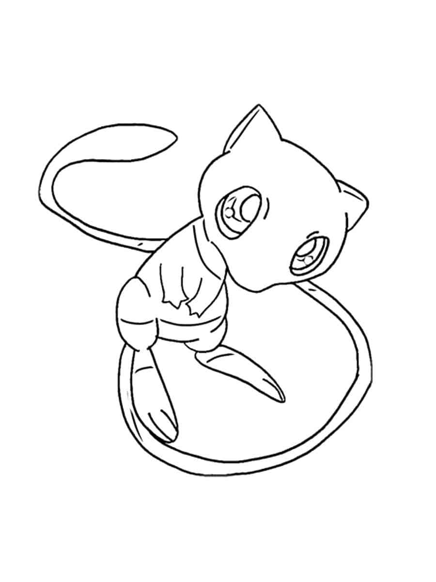 Desenho gratuito Mew #187445 da colecao Videogames para imprimir
