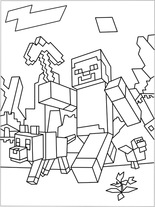 Desenho gratuito Minecraft #113789 da colecao Videogames para imprimir