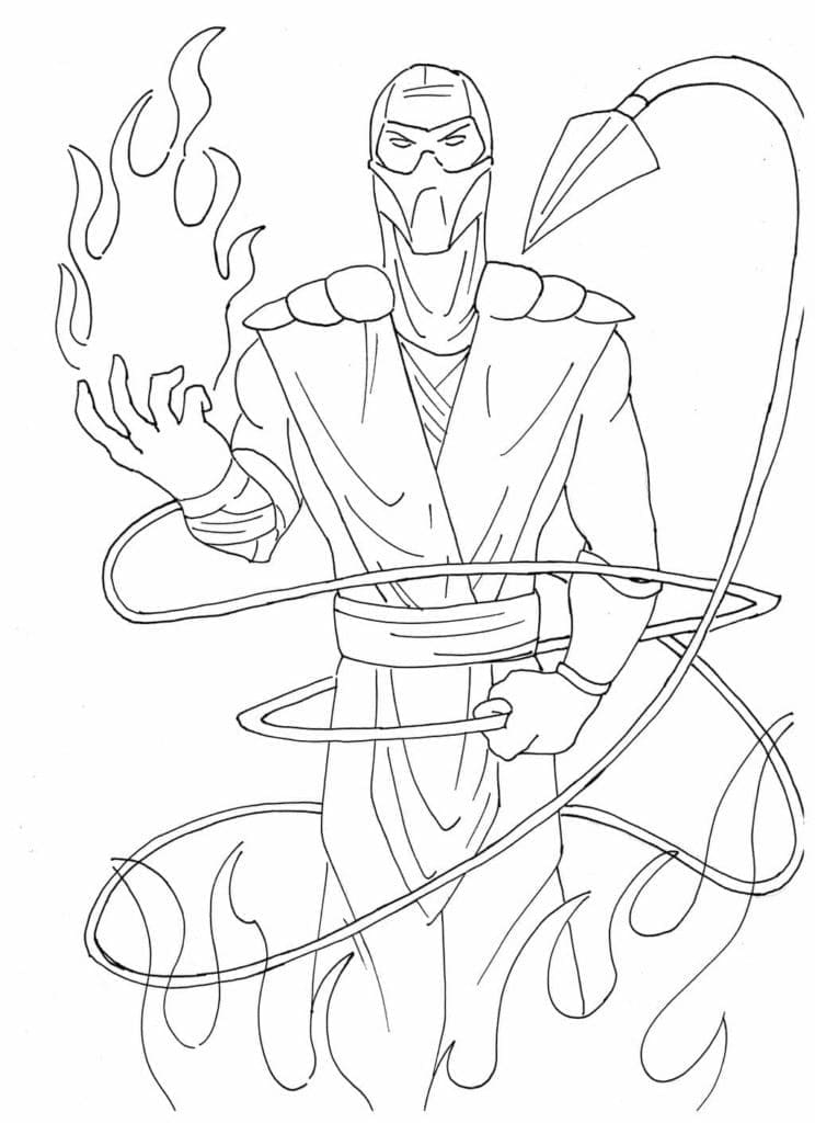 Desenho gratuito Mortal Kombat #207854 da colecao Videogames para imprimir