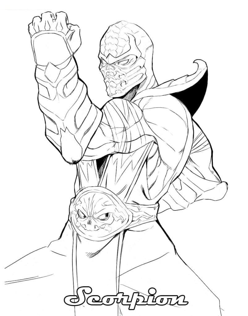 Desenho gratuito Mortal Kombat #207855 da colecao Videogames para imprimir