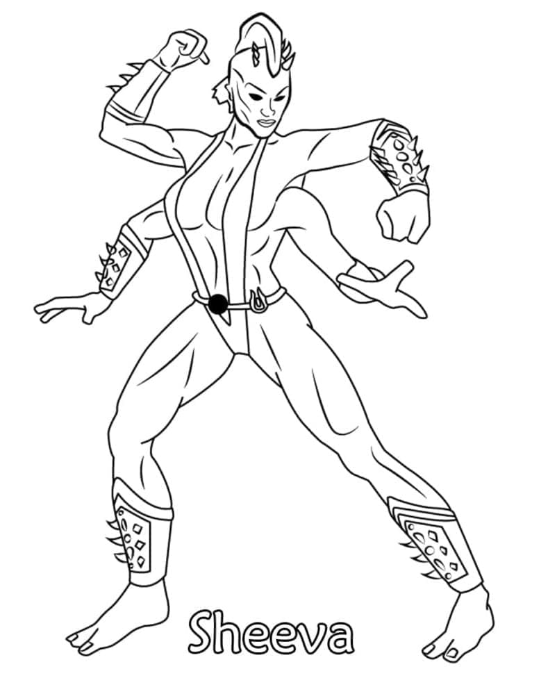 Desenho gratuito Mortal Kombat #207894 da colecao Videogames para imprimir