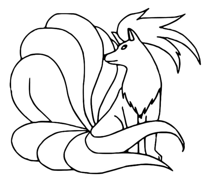 Desenho gratuito Ninetales #181822 da colecao Videogames para imprimir