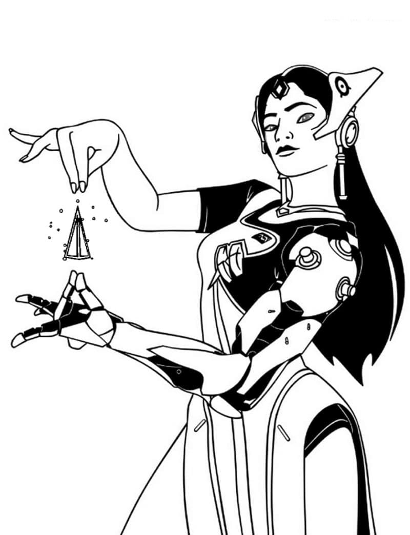 Ilustração de Overwatch #197135 para colorir, parte da coleção Videogames