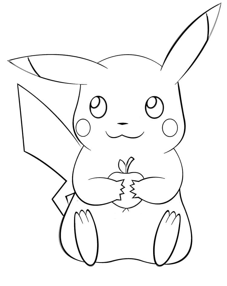 Desenho gratuito Pikachu #177245 da colecao Videogames para imprimir