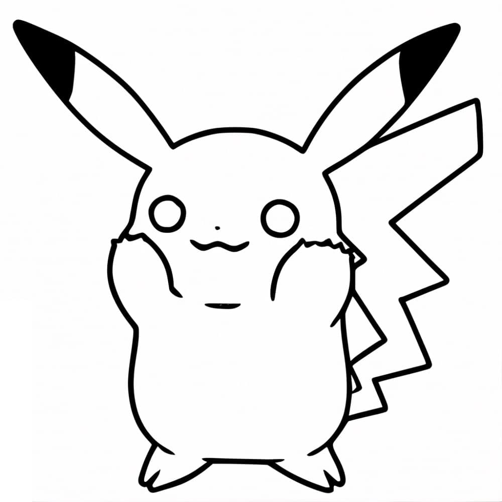 Desenho gratuito Pikachu #215415 da colecao Videogames para imprimir