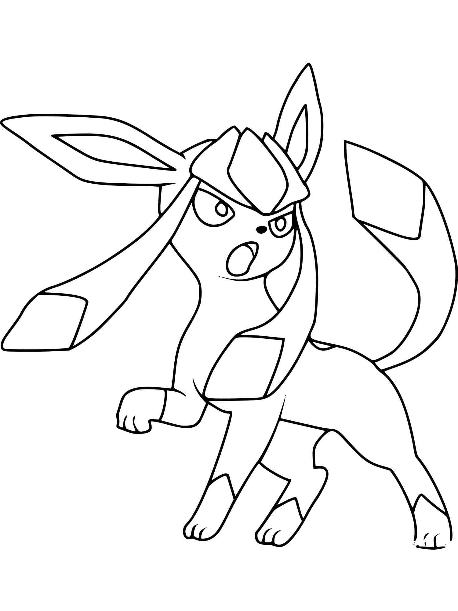 Desenho gratuito Pokemon Glaceon #187345 da colecao Videogames para imprimir