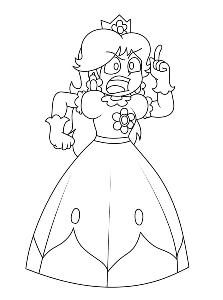 Desenho gratuito Princesa Daisy #219051 da colecao Videogames para imprimir