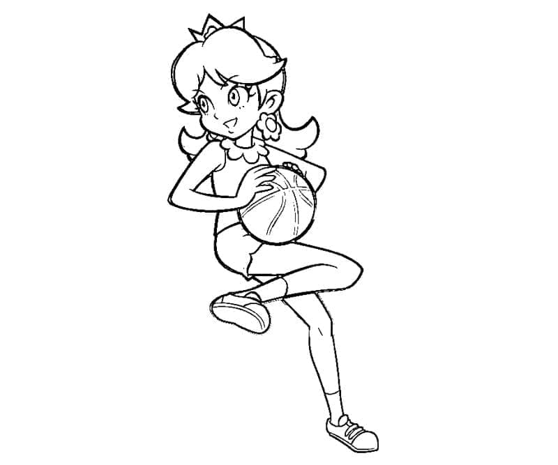 Desenho gratuito Princesa Daisy #219059 da colecao Videogames para imprimir