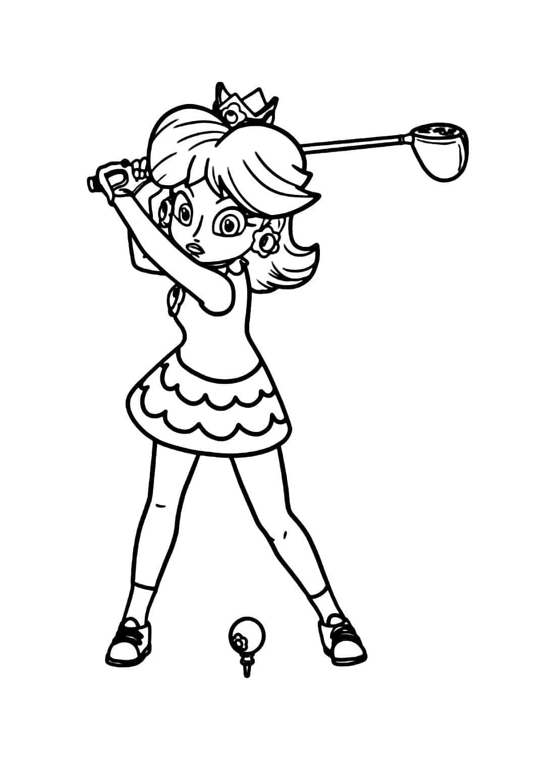 Desenho gratuito Princesa Daisy #219060 da colecao Videogames para imprimir