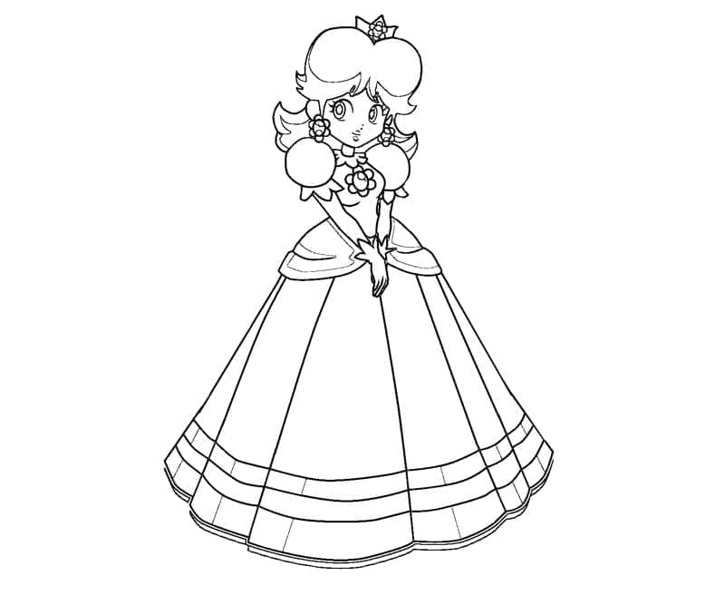 Atividade criativa: desenho de Princesa Daisy #219061 para colorir da coleção Videogames Atividade criativa: desenho de Princesa Daisy #219061 para colorir da coleção Videogames