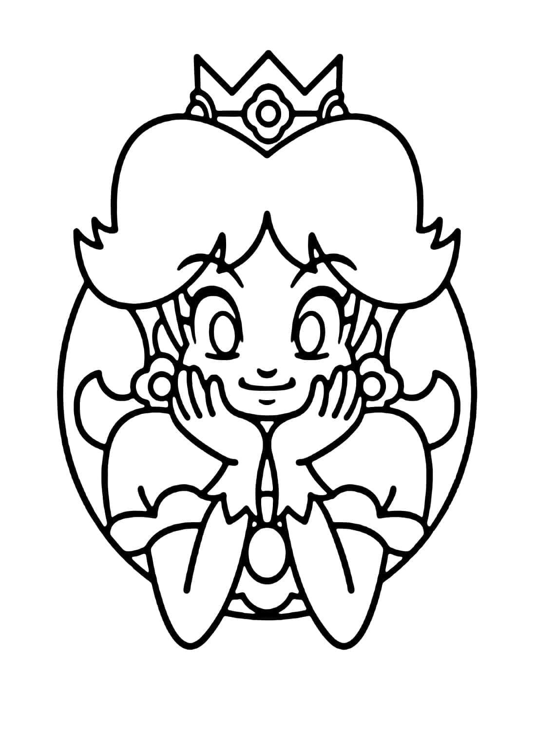 Desenho gratuito Princesa Daisy #219063 da colecao Videogames para imprimir