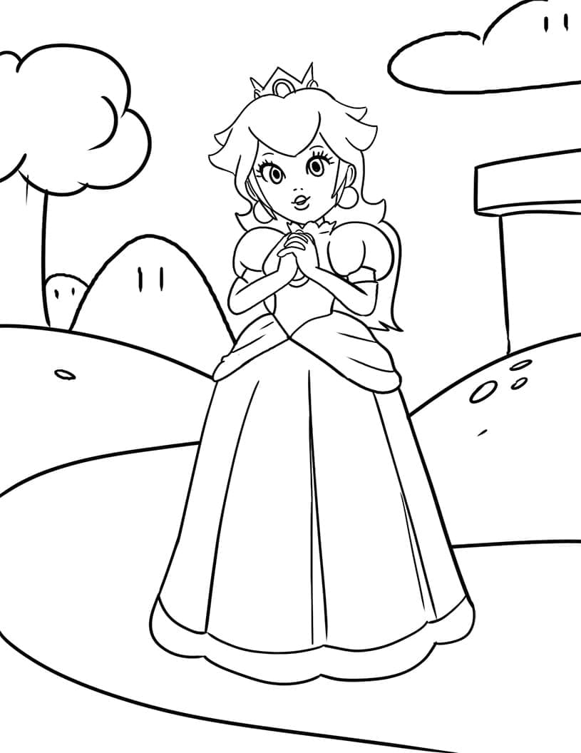 Desenho gratuito Princesa Peach #211808 da colecao Videogames para imprimir Desenho gratuito Princesa Peach #211808 da colecao Videogames para imprimir