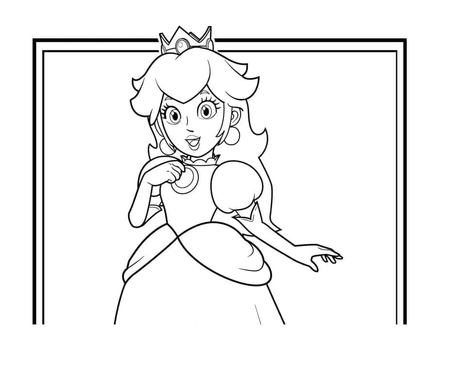 Linda página de Princesa Peach #211819 para colorir, da coleção Videogames, baixe grátis Linda página de Princesa Peach #211819 para colorir, da coleção Videogames, baixe grátis