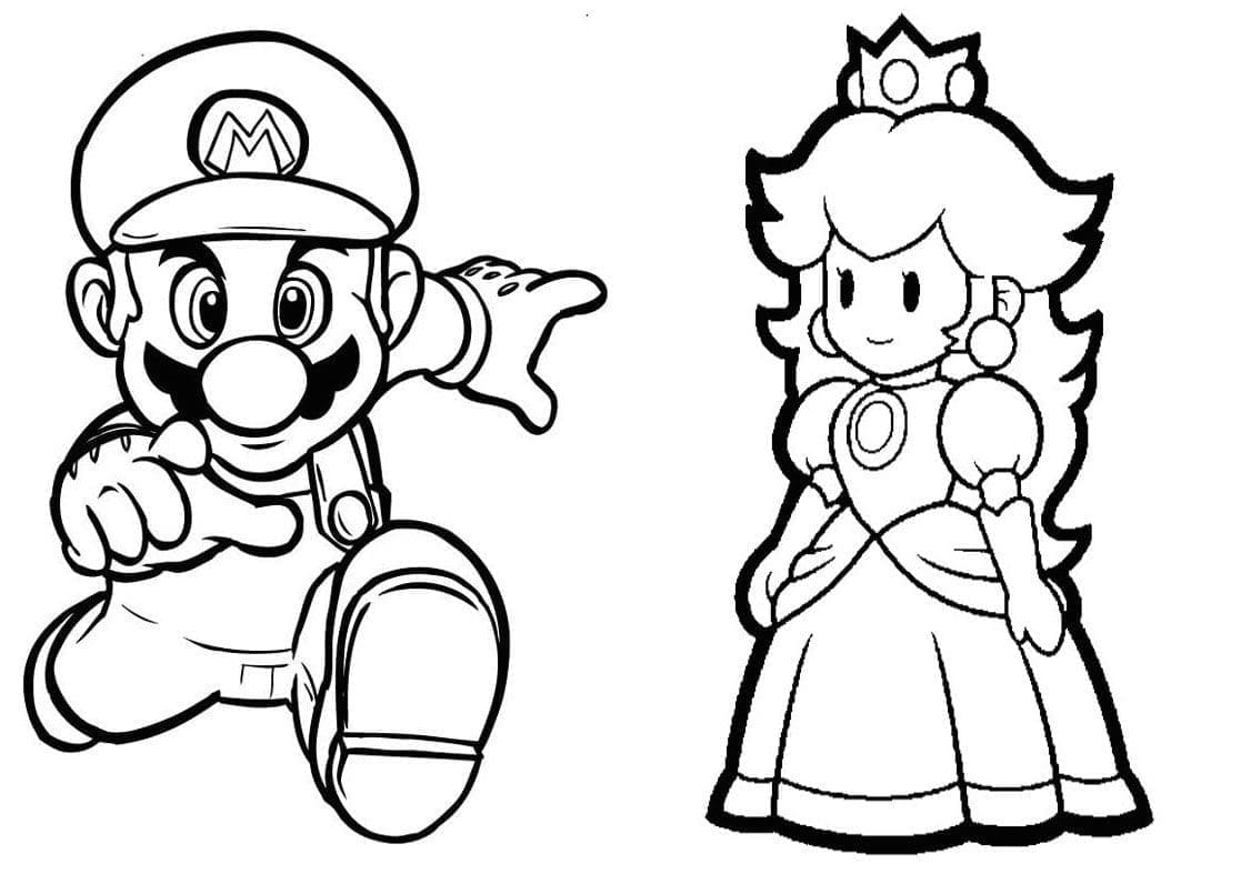 Desenho gratuito Princesa Peach #211822 da colecao Videogames para imprimir