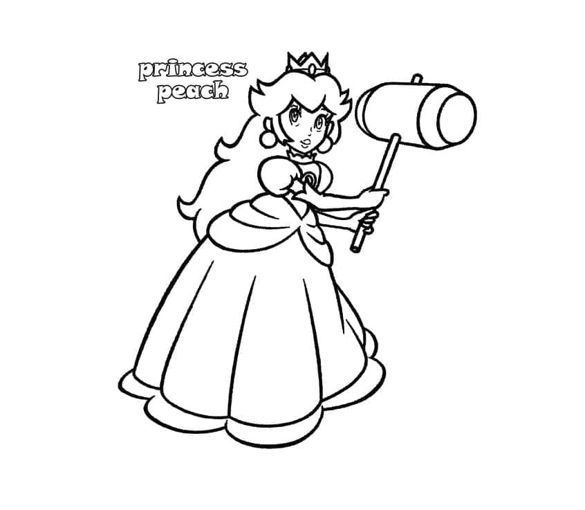 Linda página de Princesa Peach #211830 para colorir, da coleção Videogames, baixe grátis Linda página de Princesa Peach #211830 para colorir, da coleção Videogames, baixe grátis