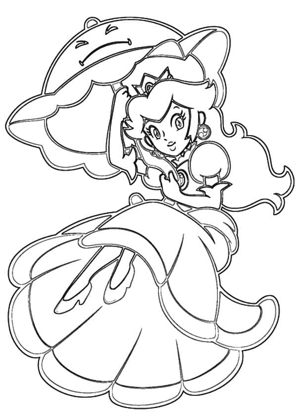 Desenho gratuito Princesa Peach #211831 da colecao Videogames para imprimir