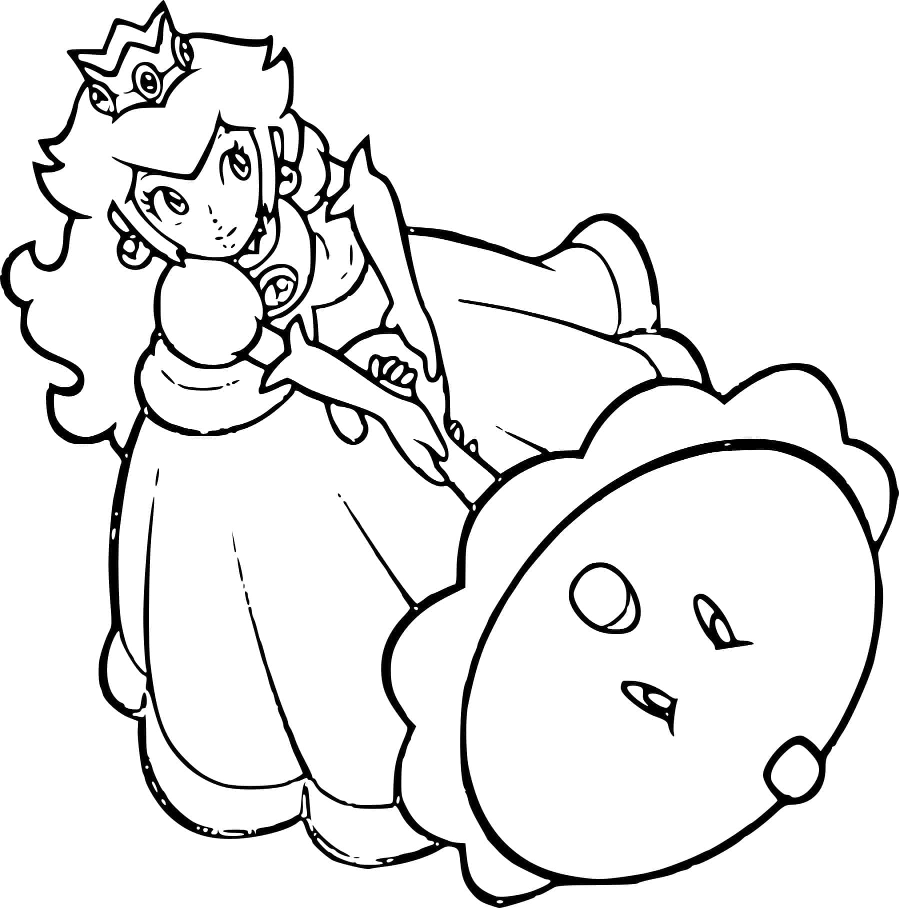 Imagem para colorir de Princesa Peach #211842 da nossa coleção Videogames, fácil de imprimir Imagem para colorir de Princesa Peach #211842 da nossa coleção Videogames, fácil de imprimir
