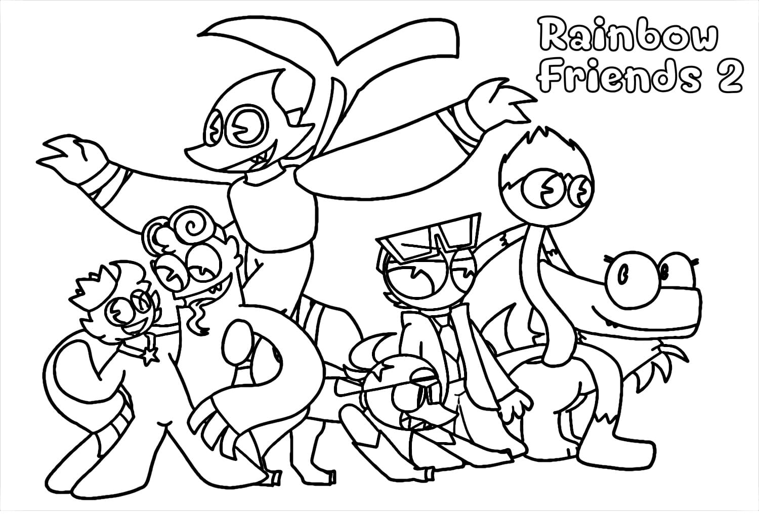 Desenho gratuito Rainbow Friends #201283 da colecao Videogames para imprimir