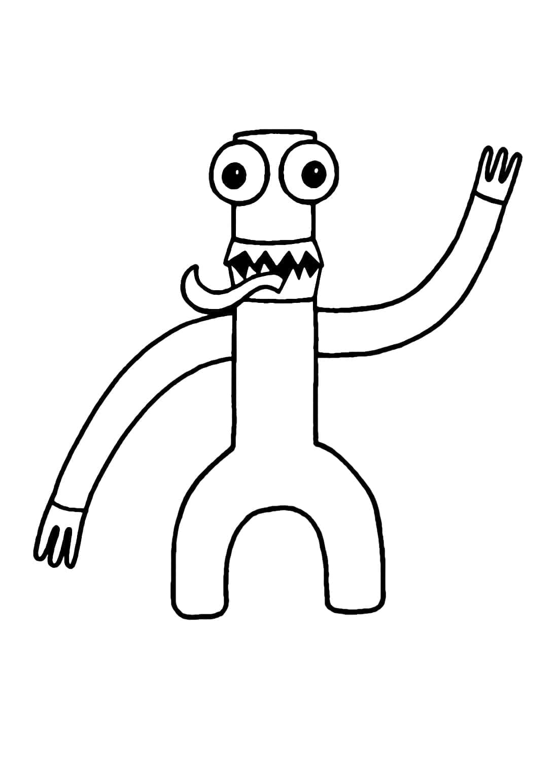 Desenho gratuito Rainbow Friends #201300 da colecao Videogames para imprimir
