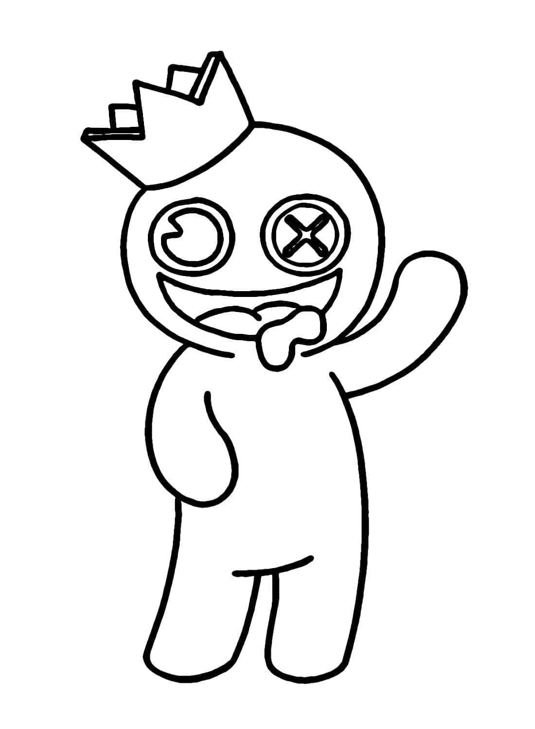 Desenho gratuito Rainbow Friends #201302 da colecao Videogames para imprimir
