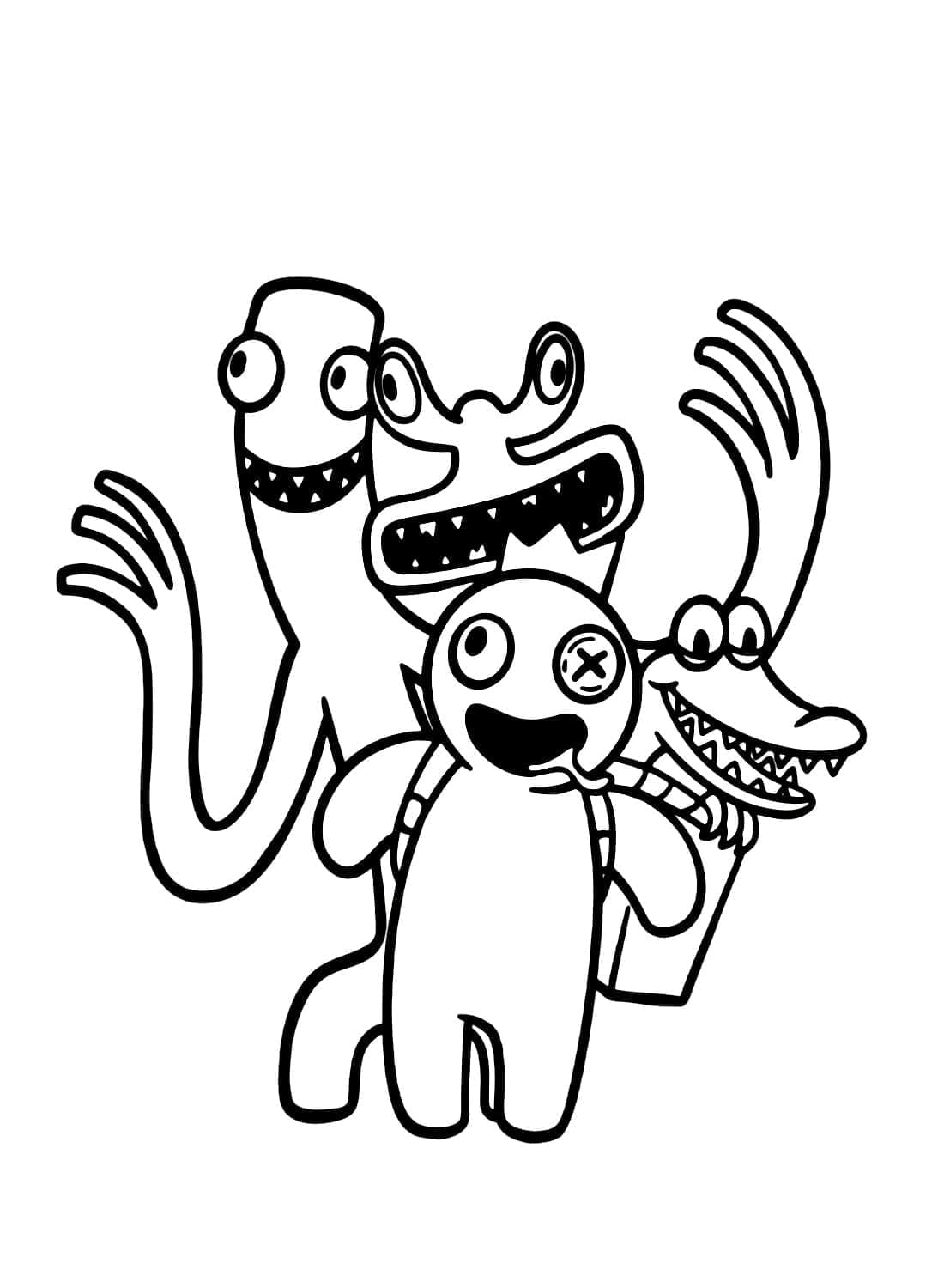 Desenho gratuito Rainbow Friends #201313 da colecao Videogames para imprimir