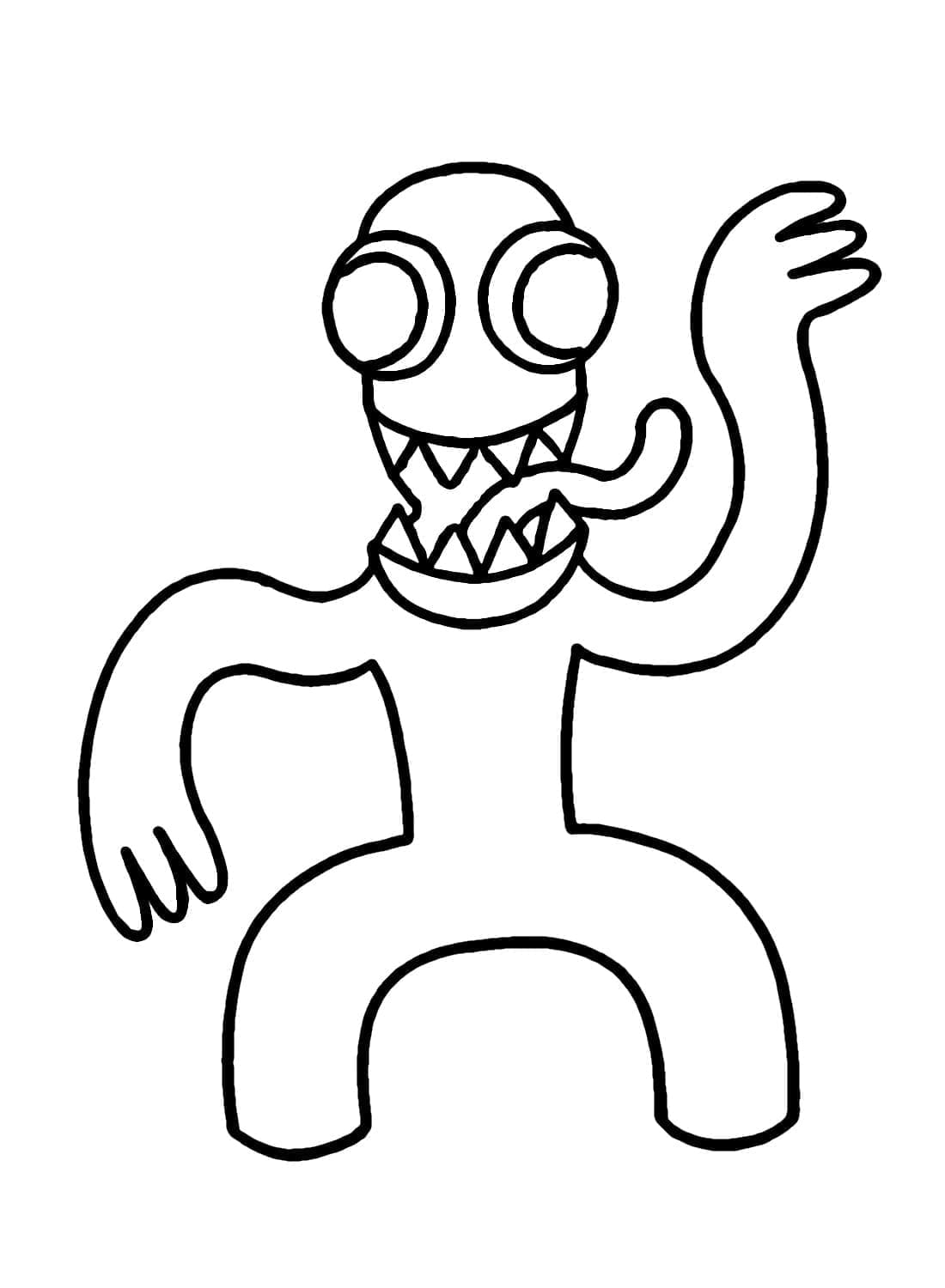 Desenho gratuito Rainbow Friends #201319 da colecao Videogames para imprimir