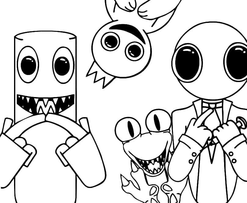 Desenho gratuito Rainbow Friends #201323 da colecao Videogames para imprimir