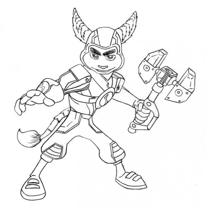 Desenho gratuito Ratchet e Clank #204610 da colecao Videogames para imprimir