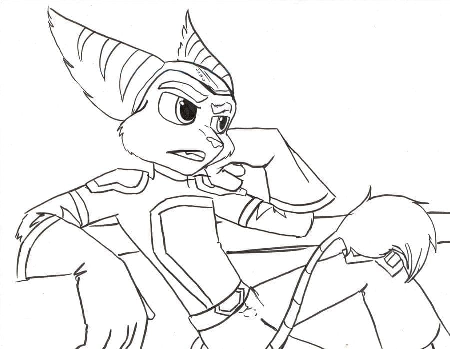 Desenho gratuito Ratchet e Clank #204612 da colecao Videogames para imprimir