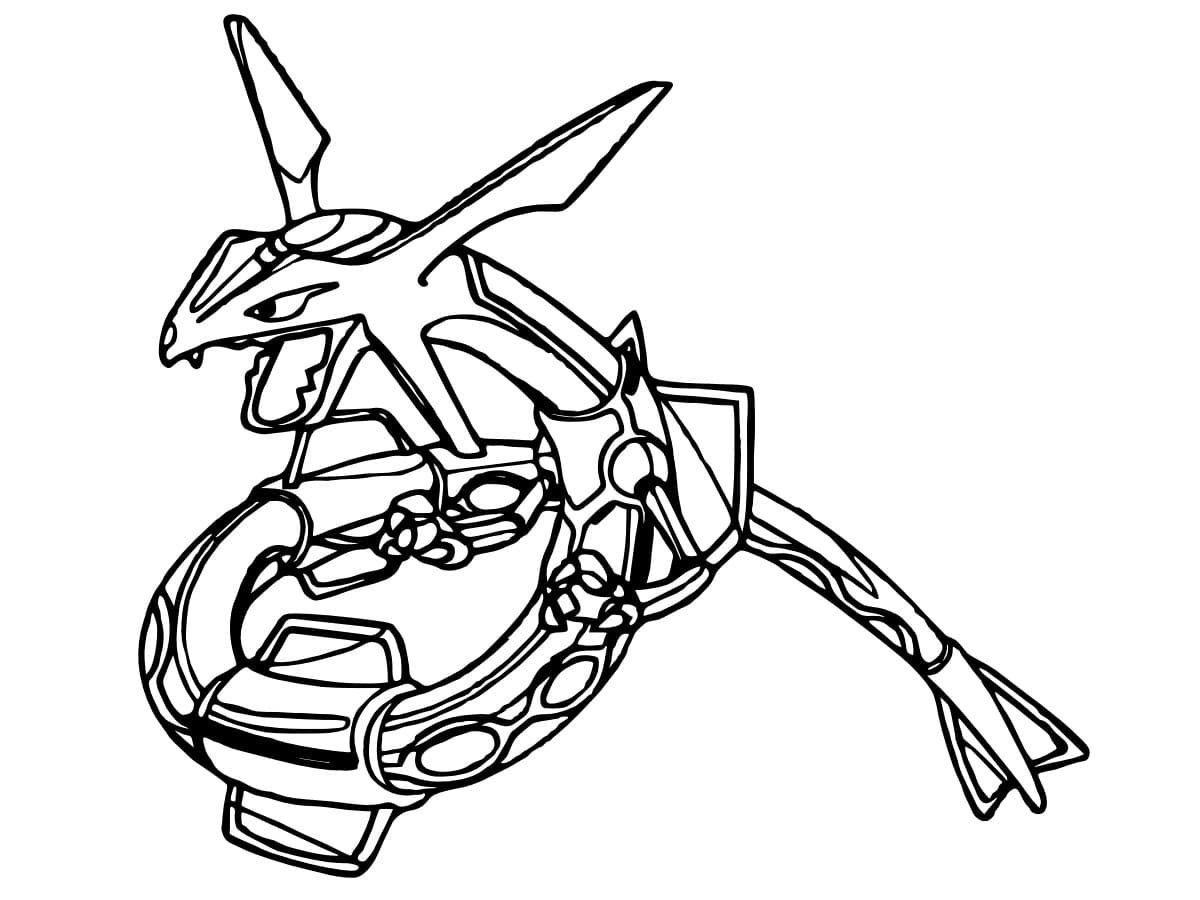 Página para colorir: Rayquaza (Videogames) #181615 - Páginas para Colorir Imprimíveis Gratuitamente
