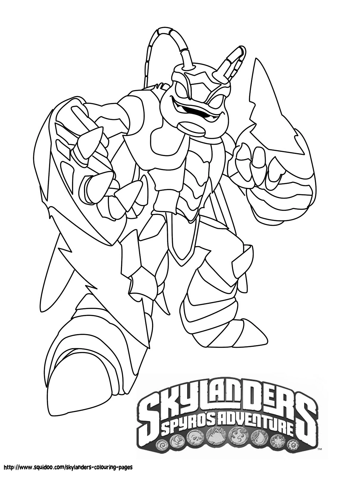 Imagem para colorir de Skylanders #43395 da nossa coleção Videogames, fácil de imprimir Imagem para colorir de Skylanders #43395 da nossa coleção Videogames, fácil de imprimir