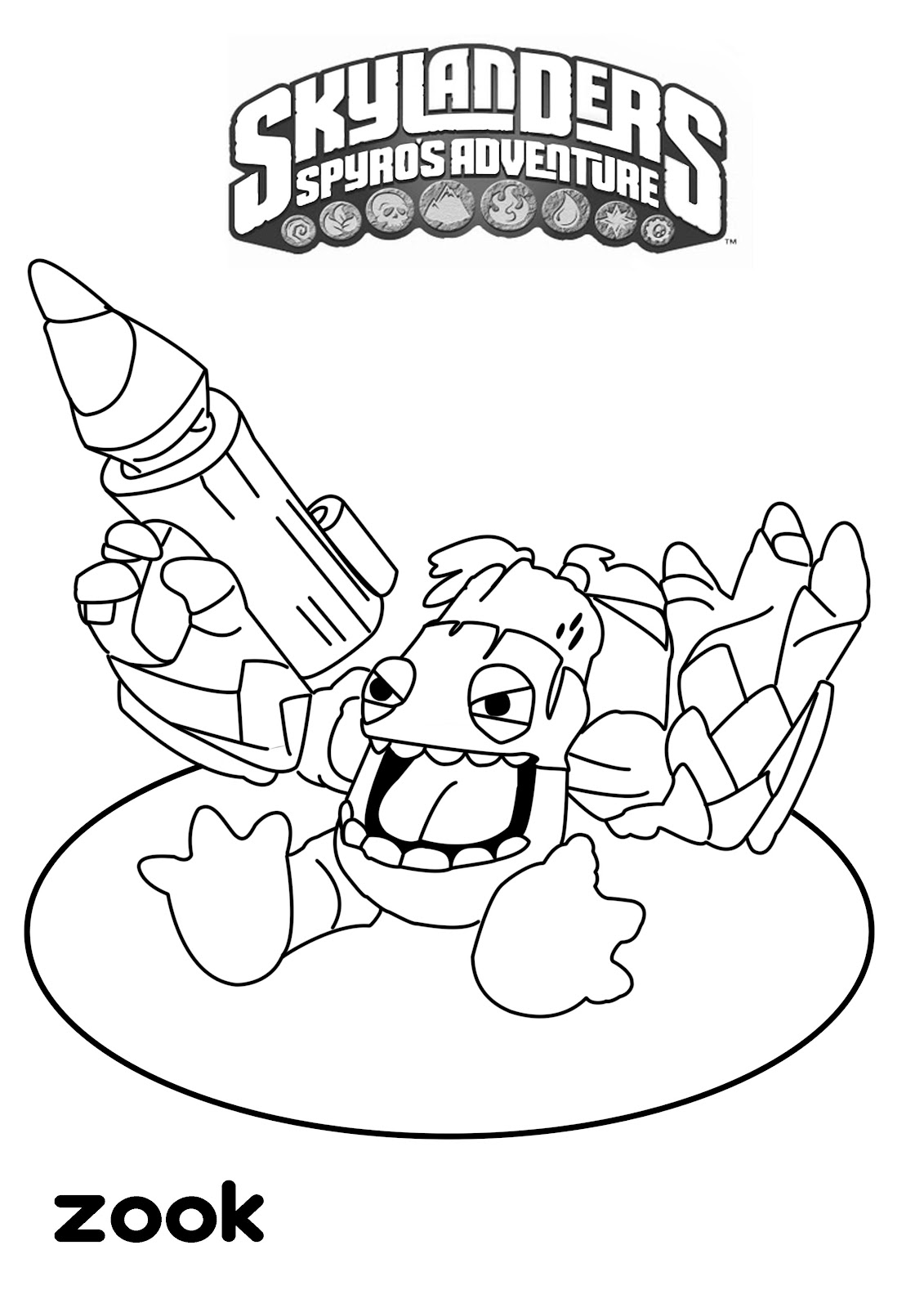 Desenho gratuito Skylanders #43415 da colecao Videogames para imprimir