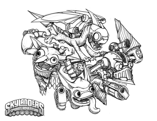 Desenho gratuito Skylanders #43557 da colecao Videogames para imprimir