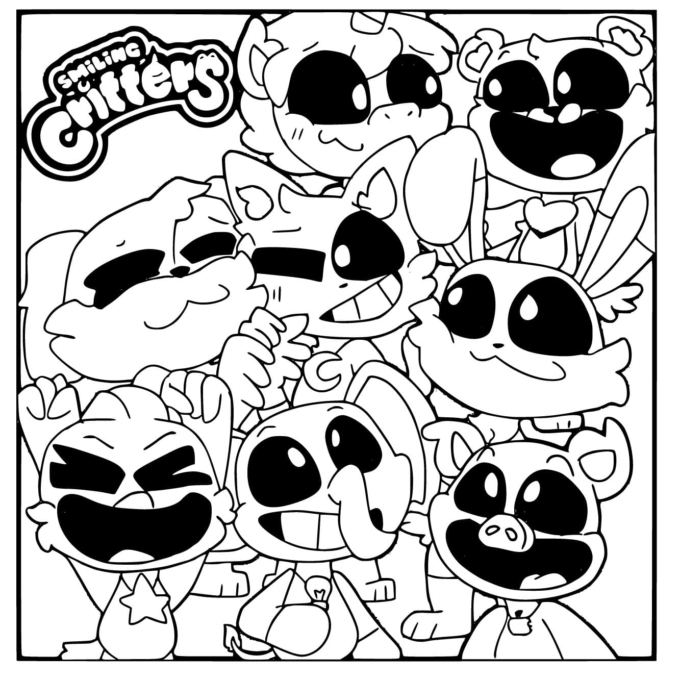 Desenho gratuito Smiling Critters #213192 da colecao Videogames para imprimir