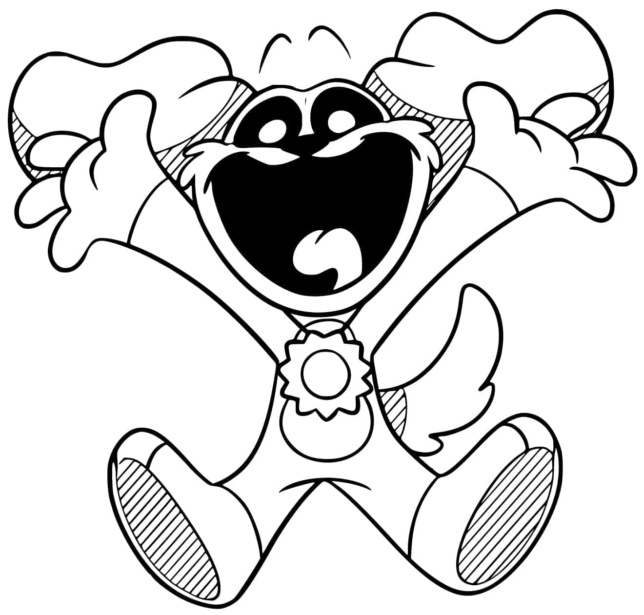 Desenho para colorir Smiling Critters #213215 da coleção Videogames, pronto para imprimir