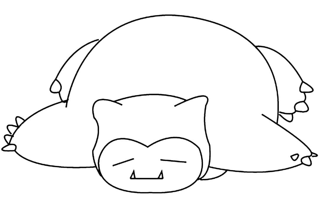 Desenho gratuito Snorlax #181452 da colecao Videogames para imprimir