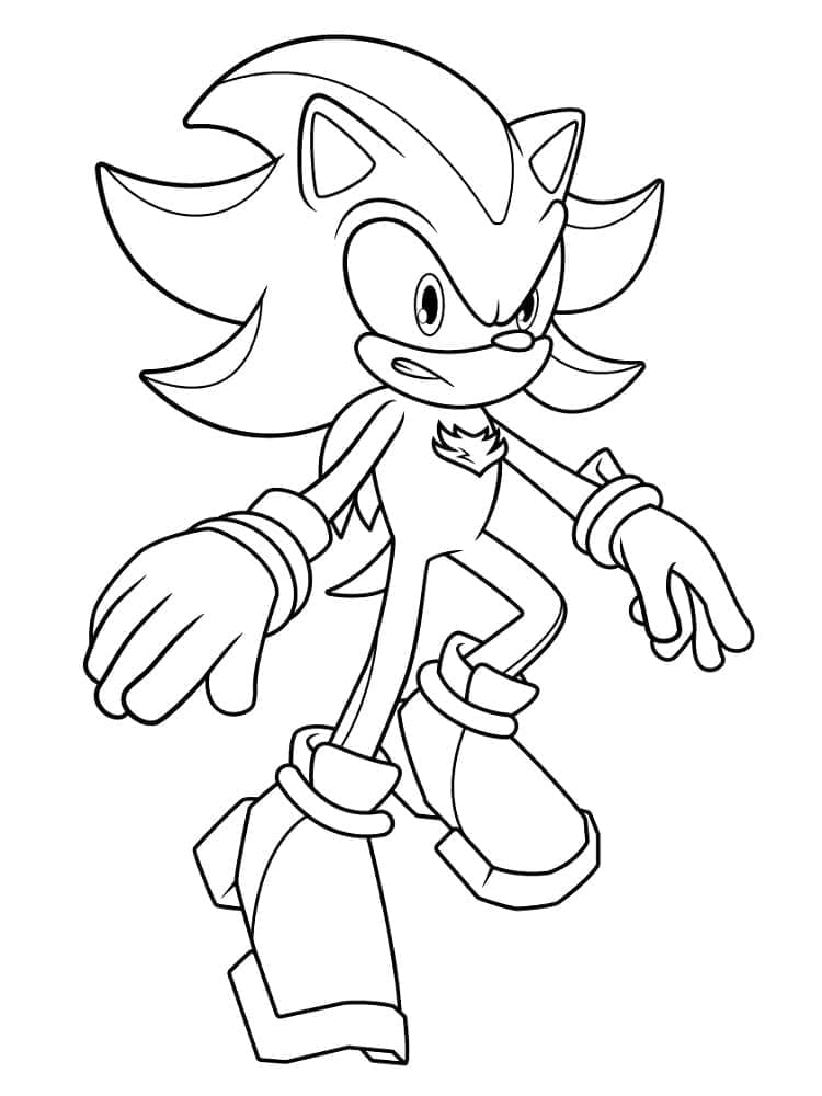 Desenho gratuito Sonic Shadow #216328 da colecao Videogames para imprimir