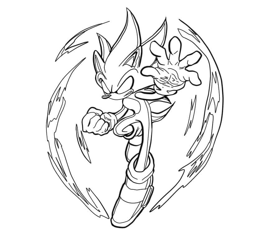 Desenho gratuito Sonic Sombrio #222160 da colecao Videogames para imprimir