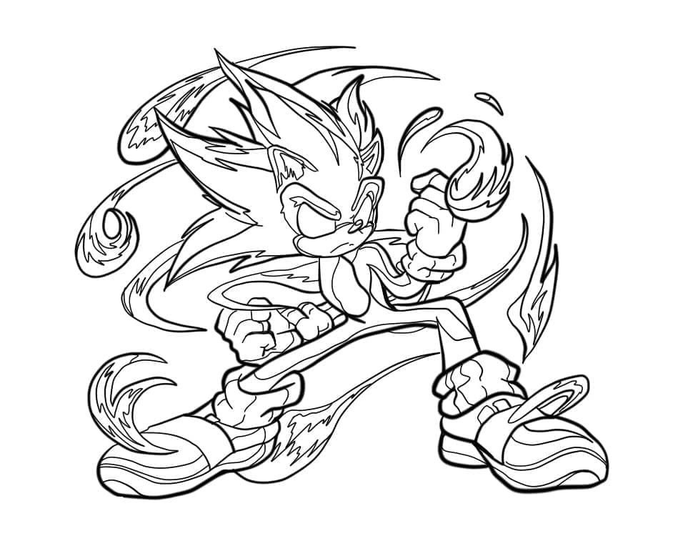 Desenho gratuito Sonic Sombrio #222168 da colecao Videogames para imprimir
